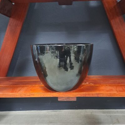 GLAZED CERAMIC ROUND POT 33X25