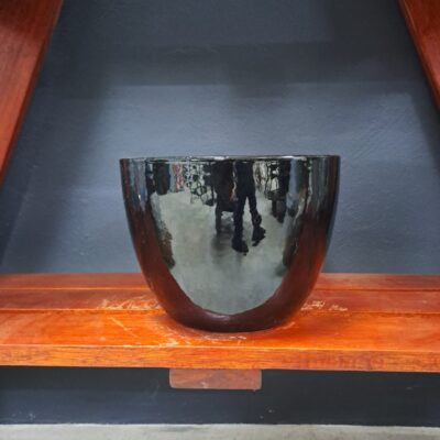 GLAZED CERAMIC ROUND POT 26X20