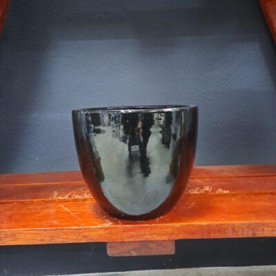 GLAZED CERAMIC ROUND POT 19X16