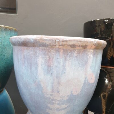 GLAZED CERAMIC ROUND POT 40X37