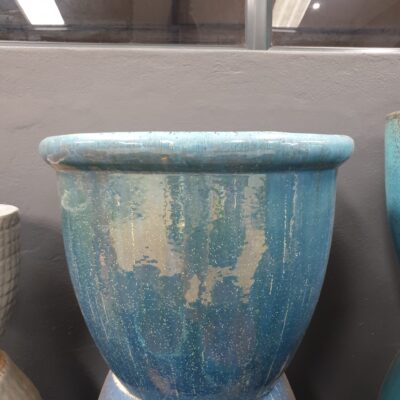 GLAZED CERAMIC ROUND POT 40X37