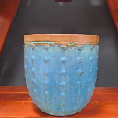 GLAZED CERAMIC ROUND POT 29X30