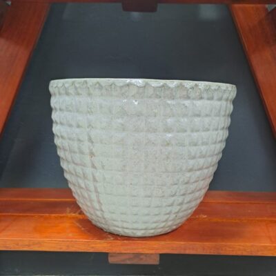GLAZED CERAMIC ROUND POT 29X30