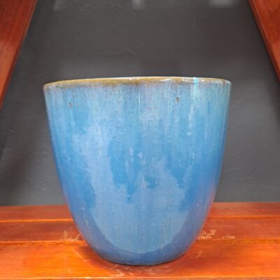 GLAZED CERAMIC ROUND POT 30X25