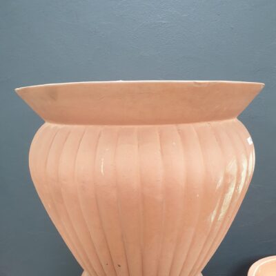 TERRACOTTA FLUTED FLOWER POT (66CM X 54CM)