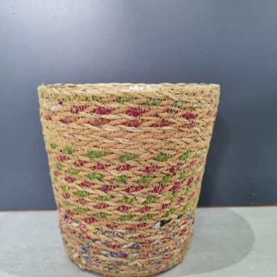 IKAT UPCYCLED BASKET MIX 17CM