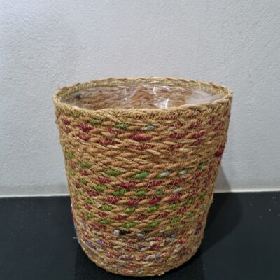 IKAT UPCYCLED BASKET MIX 19CM