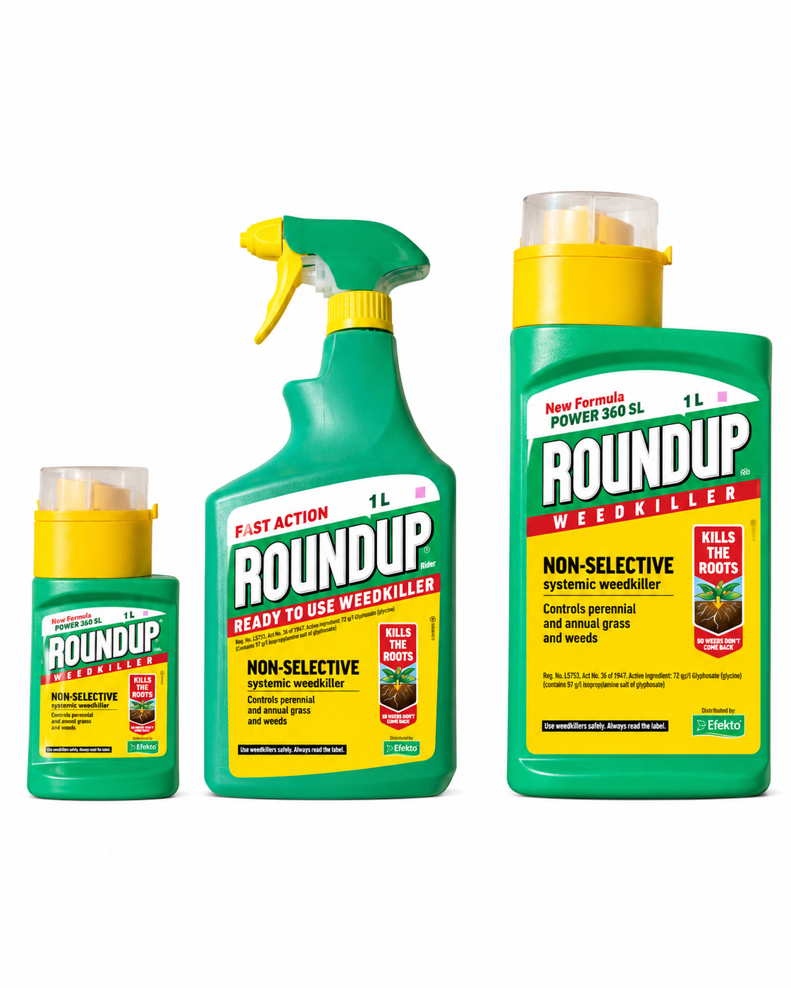 ROUNDUP SYSTEMIC WEEDKILLER RANGE